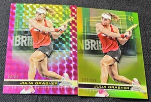 2024 Topps Chrome Tennis 1st Pink /65 Geometric Julian Grabher /299 Refractor 97 - Picture 1 of 2