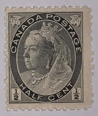 Travelstamps: CANADA STAMPS SCOTT #74 MINT OG HINGED RETAIL $22 1/2 Cent - Image 1 of 4
