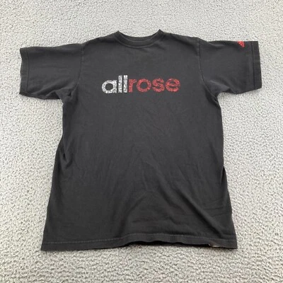 Camisa Chicago Bulls Adidas masculina grande preta basquete NBA Derrick Rose Youth - Imagem 1 de 4