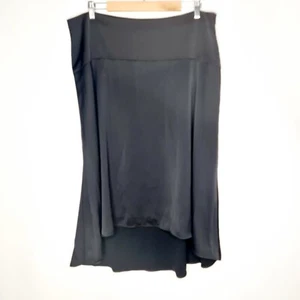 Target Collection Size 18 Black Drop Waist Knee Length High Low Hem Flare Skirt - Picture 1 of 8