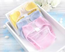 2pcs Baby Diaper Pants Reusable Net Grid Sticky Buckle Cover Training Pants 