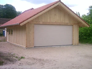 Oldtimer Holzgarage - Potsdam, Satteldach BSH 6,0 x 8,0 m als Bausatz, nach Maß - Bild 1 von 15