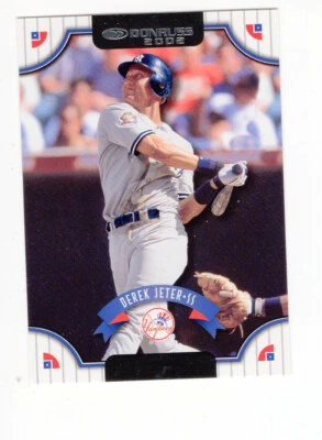 2002 Donruss Derek Jeter (HOF) #3 NY Yankees Free Shipping - Image 1 of 2