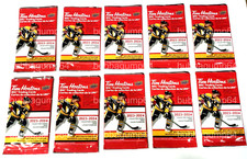🔥 2023-24 TIM HORTONS 10 SEALED WAX PACKS OF HOCKEY CARDS Mint Mcdavid Crosby