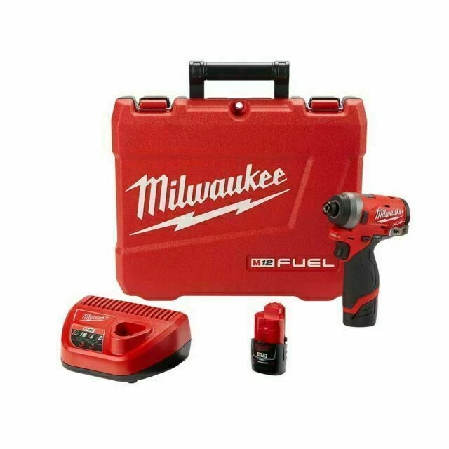 Milwaukee 2553-22 12V Cordless 1/4 inch Hex Impact Driver Kit