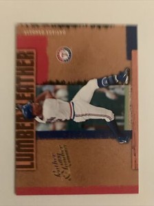 2005 Donruss Leather & Lumber Lumber & Leather /50 Gold Alfonso Soriano #LL-3