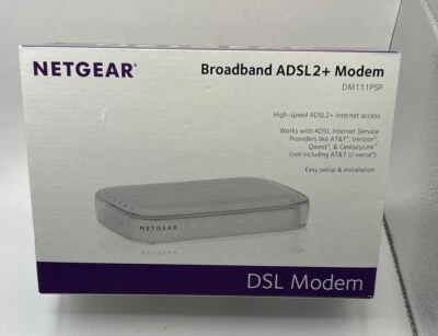 Netgear  DSL Broadband , DM111PSP, ADSL2+ Modem Missing CD - Image 1 of 4