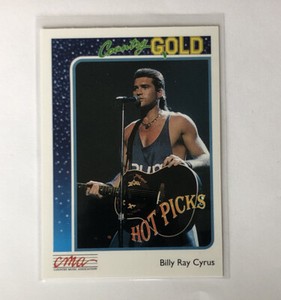 Billy Ray Cyrus - 1992 Sterling Country Gold card #1!