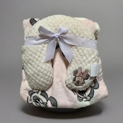 NEW Disney Baby Minnie Mouse Super Soft Blanket & Pillow Set - Image 1 of 4