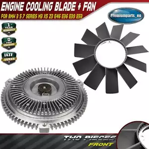 New Cooling Fan Clutch + Fan Blade for BMW 3 5 7 Series M3 X5 Z3 E46 E36 E39 E53 - Picture 1 of 9