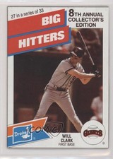 1988 Drake's Big Hitters/Super Pitchers Food Issue Will Clark #27