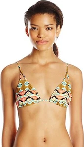 Volcom Multicolor Native Drift Reversible Swimsuit Top Women's Size M L10003 - Picture 1 of 3