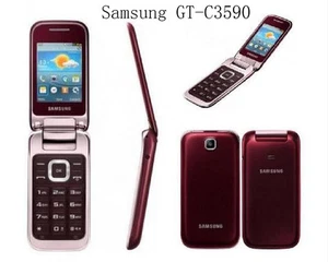 Samsung C3590 Original Unlocked 2.4" 2MP Big Buttons Stylish Flip Mobile Phone - Picture 1 of 4