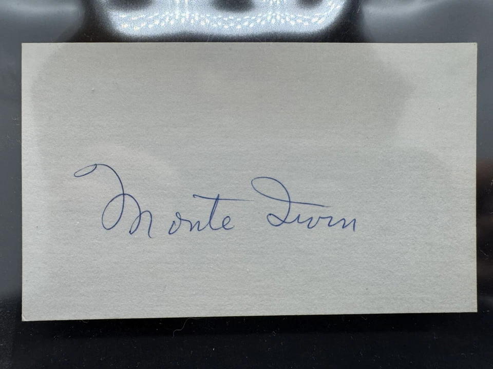 Monte Irvin Signed Autographed 3x5 Index Card - Image 1 of 1