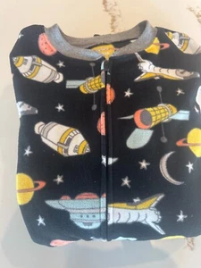Carter's Astronaut Space Ship Aliens One Piece Footed Pajama 14/14A - Picture 1 of 5