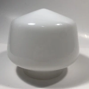 Vintage White Milk Glass Small School House Ceiling Light Globe Shade 5.5” D - Picture 1 of 5