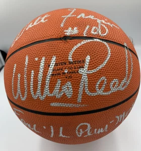 Walt Frazier Willis Reed Earl Monroe Signed Basketball New York Knicks HOF’ers - Picture 1 of 5