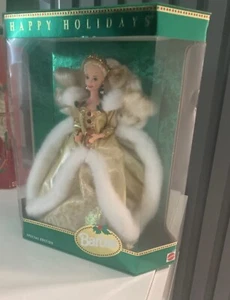RARE Authentic Happy Holidays 1994 Special Edition Barbie - Misprint Green Eyes - Bild 1 von 5