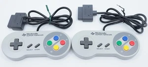 Nintendo Super Famicom Controller Pair (SHVC-005) Used NO US TARIFFS - Picture 1 of 8