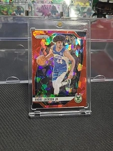 Andre Jackson Jr. 2024-25 Panini Prizm Prizms Red Ice Milwaukee Bucks - Imagen 1 de 4