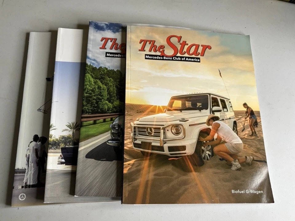Lot x 4 The Star Magazine Mercedes-Benz Club 2020 2022 2023 2025 Auto History - Image 1 of 3