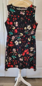 Tommy Hilfiger Damen Kleid Blumenmuster Marineblau Größe 12 - Bild 1 von 8