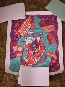 Phish Merriweather Post Pavilliin MD 2014 Firmado Gig Art #/750 Julian Callos - Imagen 1 de 7