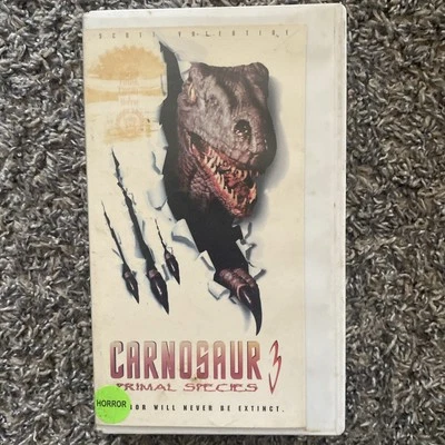 Carnosaur 3 Primal Species 1995 VHS tape Sci-Fi Horror Slasher Gore OOP Rare - Image 1 of 4