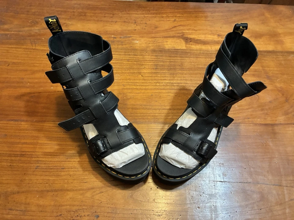 Authentic Black Giavanna Doc Martens Sandals US Size 7 Women’s With Box - Image 1 of 4