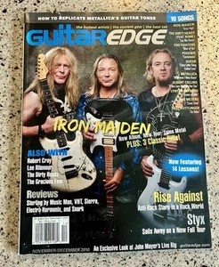 Guitar Edge Magazine Nov Dec 2010 - Iron Maiden, Rise against, Styx, Robert Cray - Picture 1 of 1