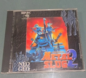 Metal Slug 2 Neo Geo CD NEAR MINT! Missing Spine Card! - Picture 1 of 4