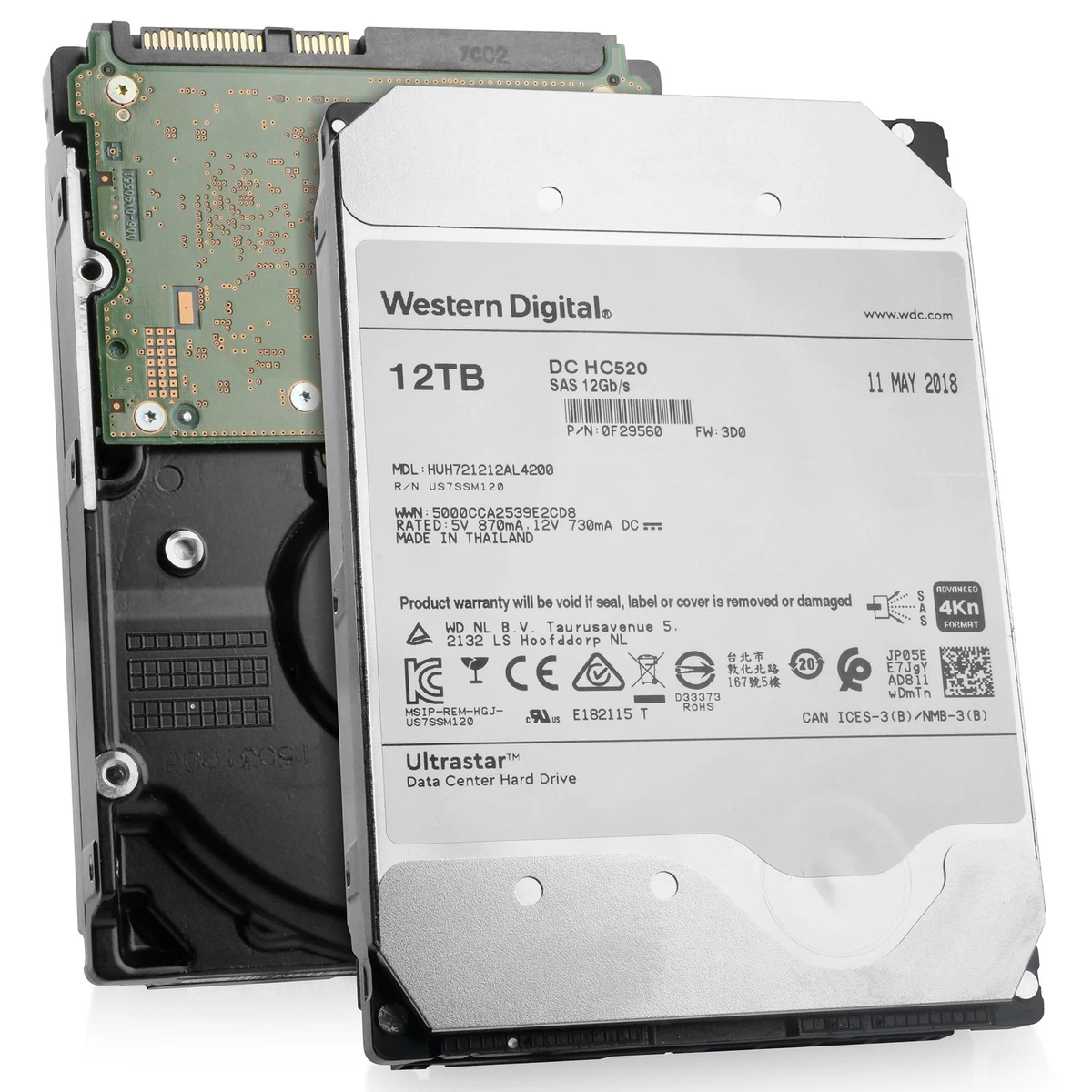 内蔵型SSD Western Digital HDD 12TB WD120EFAX Western Digital WD120EFAX New Bulk Pack