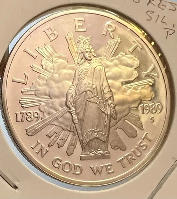 1989-S Proof Congress Bicentennial Silver Dollar - Image 1 of 2