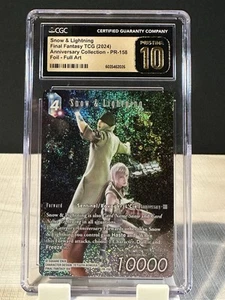 2024 Final Fantasy Anniversary Collection 158 Snow & Lightning CGC Pristine 10 - Bild 1 von 3