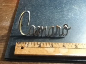 Chevrolet Chevy Camaro Name Badge Emblem Vintage - Picture 1 of 8
