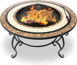 Centurion Supports Fireology Topanga Garden & Patio Ceramic Heater Fire Pit - Picture 1 of 9