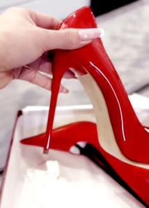 1969 Made in Italy Original High Heels Z Pumps Schuhe Echt Leder D68 Rot 35-45 - Bild 1 von 22
