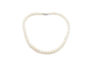 Sterling Silver 925 Pearl Anklet Ankle Bracelet 10" - Picture 1 of 4