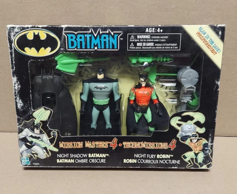 Batman Mission Masters Night Shadow Batman & Night Fury Robin Glow Figures New Cover