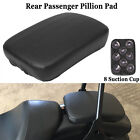 Rear Passenger Pillion Pad Seat For Harley Touring Softail Chopper 8 Suction Cup