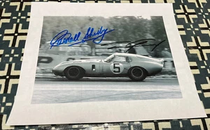 Carroll Shelby Signed & Dan Gurney Signed Cobra Daytona GT Coupe Photo FORD FUN! - Picture 1 of 4