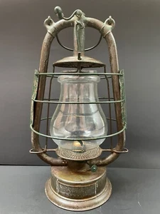 Old Vintage Esmail Ebrahim & Bros Hurricane Iron Lantern Lamp No.308322, Germany - Picture 1 of 22