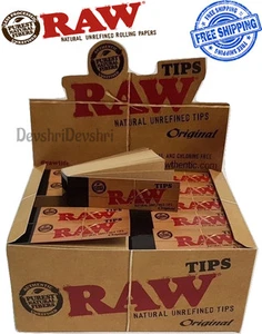 Genuine RAW Rolling Paper Roach Filter Tips Original / Roach Book Chlorine Free - Picture 1 of 16
