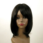 perruque AFRO femme 100% cheveux mi longue naturel noir ISA 02/1b