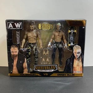 AEW - Jon Moxley Darby Allin - Unrivaled 2 Pack Action Figures All Elite Box Dmg - Picture 1 of 9