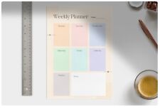 Weekly activity Planner Downloadable Print PDF