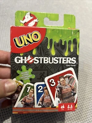 UNO Ghostbusters Game Playing Cards Deck Quick Paced FunGame  All 112 Cards - Image 1 of 2