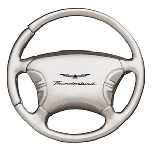 Ford Thunderbird Steering Wheel Keychain (Chrome) - Picture 1 of 3