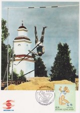 Pole Vault Pentti Nikula European Championships Finland Mint FDC Maxi Card 1994