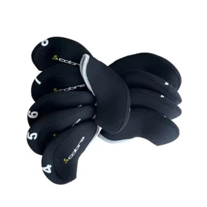 10PCS Golf Iron Headcovers for Cobra Club Head Covers Caps 4-LW Red/Black/Grey